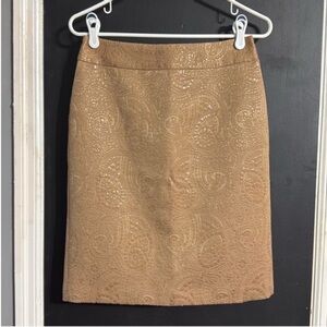 3/$14 Banana Republic Paisley Print Holiday Textured Pencil Skirt Size: 4